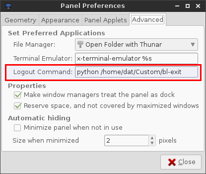 lxpanellogout